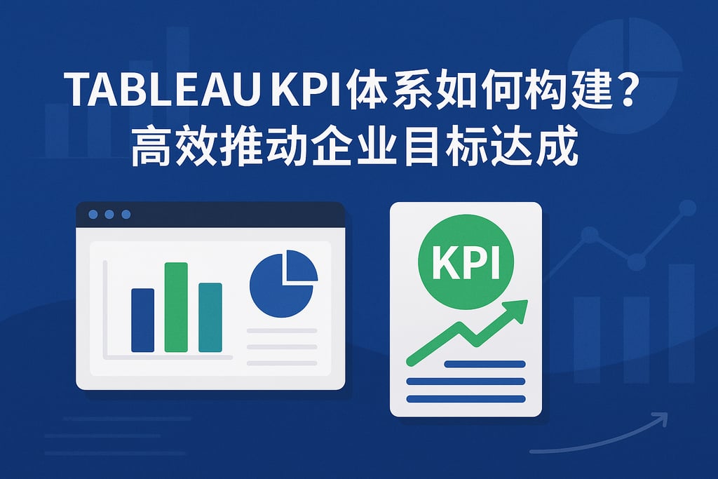 Tableau KPI体系如何构建？高效推动企业目标达成